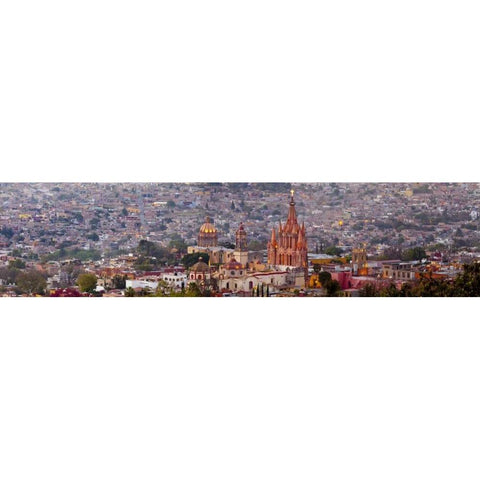 Mexico, San Miguel de Allende Gold Ornate Wood Framed Art Print with Double Matting by Paulson, Don