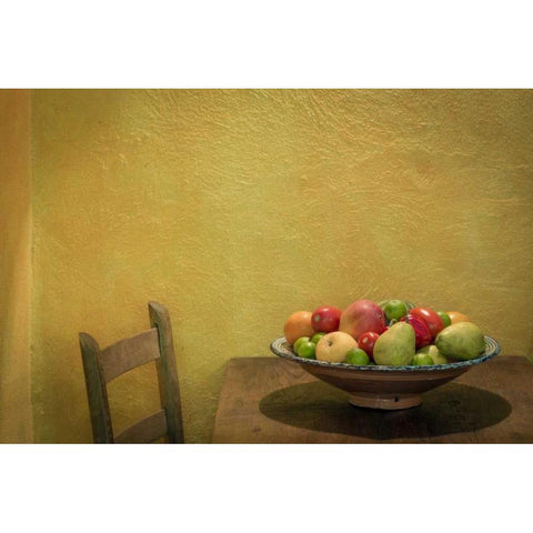 Mexico, San Miguel de Allende Fruit bowl White Modern Wood Framed Art Print by Paulson, Don