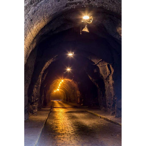 Mexico, Guanajuato Underground roadway Black Modern Wood Framed Art Print by Paulson, Don