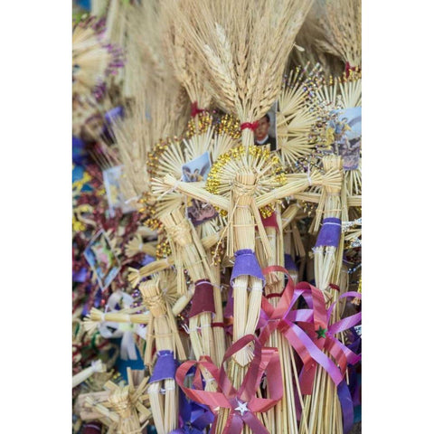 Mexico Decorations for Palm Sunday Black Modern Wood Framed Art Print by Paulson, Don