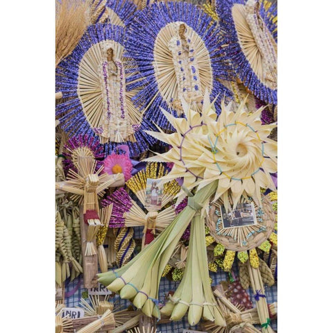 Mexico Decorations for Palm Sunday Black Modern Wood Framed Art Print by Paulson, Don