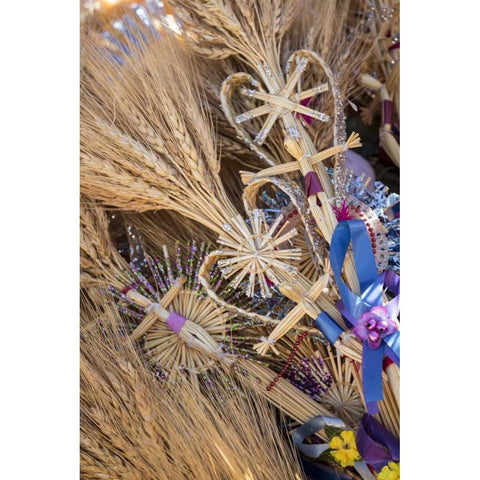 Mexico Decorations for Palm Sunday Black Modern Wood Framed Art Print by Paulson, Don