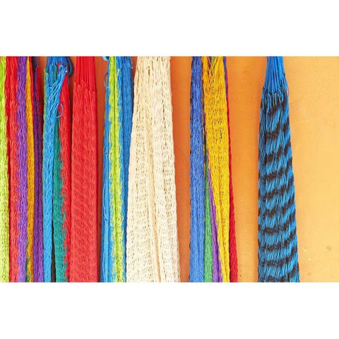 Mexico, Jalisco Hammocks sold by street vendors Black Modern Wood Framed Art Print with Double Matting by Ross, Steve