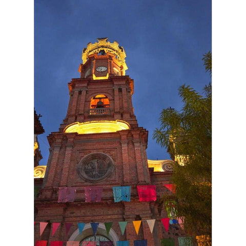 Mexico Exterior of Our Lady of Guadalupe church Gold Ornate Wood Framed Art Print with Double Matting by Ross, Steve