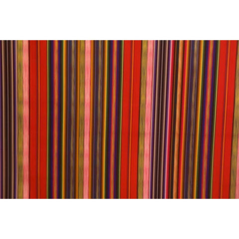 Peru, Colorful fabric Black Modern Wood Framed Art Print with Double Matting by Kirkland, Dennis