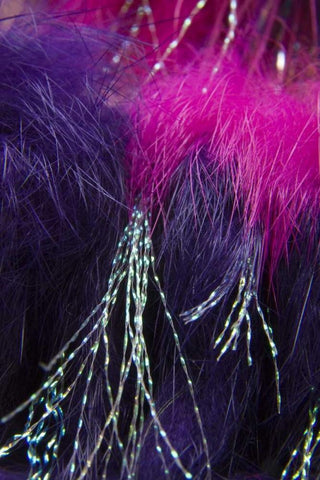 AK, Lake Clark NP Colorful fishing fly White Modern Wood Framed Art Print with Double Matting by Kaveney, Wendy