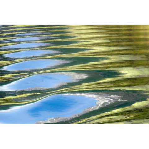 AK, Glacier Bay NP Water patterns Black Modern Wood Framed Art Print by Paulson, Don