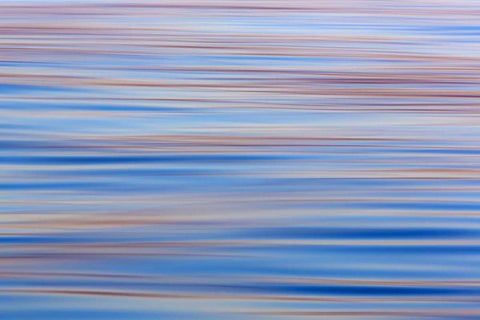 USA, Alaska Water abstract at sunset White Modern Wood Framed Art Print with Double Matting by Paulson, Don