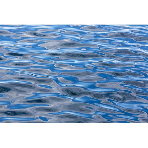 Alaska Water abstract Black Modern Wood Framed Art Print by Paulson, Don