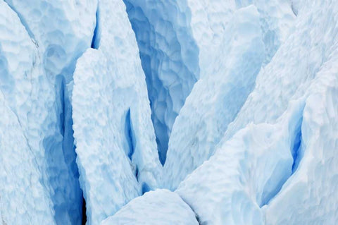 USA, Alaska Matanuska Glacier close-up White Modern Wood Framed Art Print with Double Matting by Bush, Marie