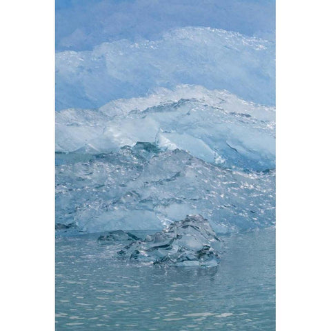 USA, Alaska, Endicott Arm Blue ice and icebergs Gold Ornate Wood Framed Art Print with Double Matting by Paulson, Don