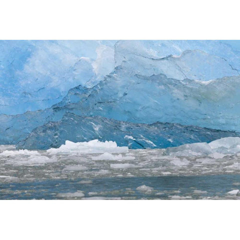 USA, Alaska, Endicott Arm Blue ice and icebergs Black Modern Wood Framed Art Print by Paulson, Don