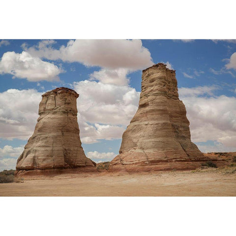 Arizona-Navajo Indian Reservation Elephant Feet rock formation  Black Modern Wood Framed Art Print by Jaynes Gallery