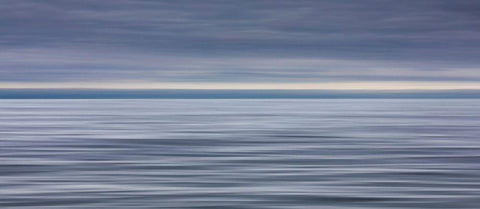 Alaska Gulf of Alaska Panorama of abstract seascape in Gulf of Alaska  Black Ornate Wood Framed Art Print with Double Matting by Jaynes Gallery