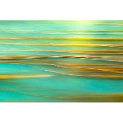 Alaska-Inian Islands Abstract of kelp in motion  Black Modern Wood Framed Art Print with Double Matting by Jaynes Gallery