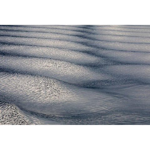 Alaska-Chatham Strait Boat wake in rippled water  Gold Ornate Wood Framed Art Print with Double Matting by Jaynes Gallery