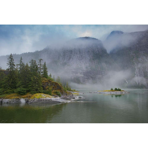 Usa-Alaska Endicott Arm Black Modern Wood Framed Art Print by Sederquist, Betty