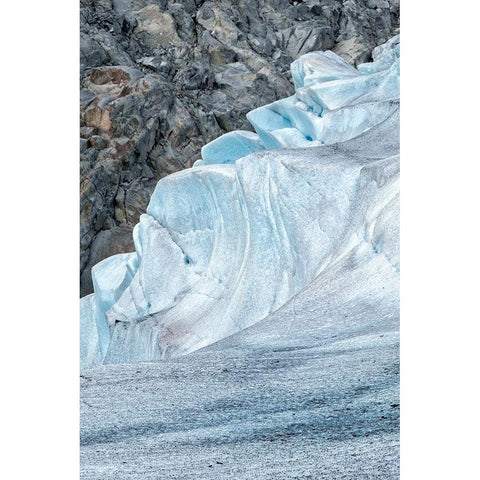 Mendenhall Glacier-Juneau-Alaska-USA Black Modern Wood Framed Art Print by Engelbrecht, Jim