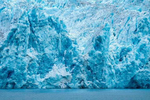 LeConte glacier-LeConte Bay-Alaska-USA White Modern Wood Framed Art Print with Double Matting by Engelbrecht, Jim