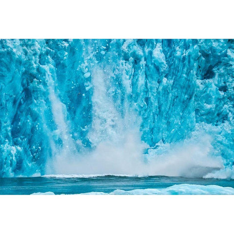 Calving glacier-LeConte Bay-Alaska-USA Black Modern Wood Framed Art Print by Engelbrecht, Jim