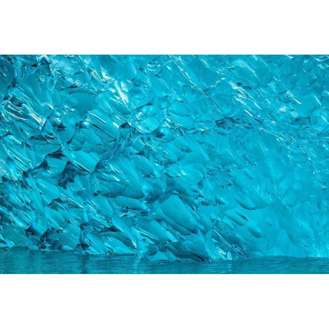 Glacial ice-iceberg-LeConte Bay-Alaska-USA White Modern Wood Framed Art Print by Engelbrecht, Jim