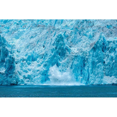 Calving glacier-LeConte Bay-Alaska-USA Gold Ornate Wood Framed Art Print with Double Matting by Engelbrecht, Jim