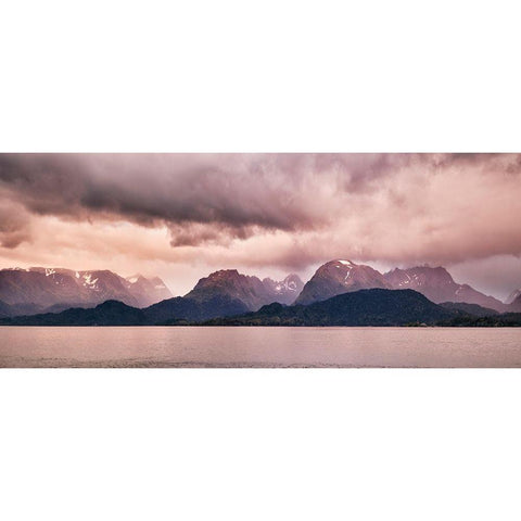 Homer Dusk-Alaska White Modern Wood Framed Art Print by Ford, John