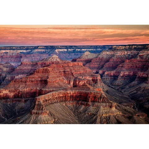 Arizona-Grand Canyon National Park-Dawn from between Hopi Point and Powell Point Black Modern Wood Framed Art Print by Collins, Ann