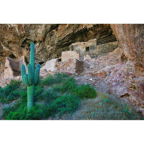 Tonto National Monument-Arizona-USA Black Modern Wood Framed Art Print with Double Matting by Miller, Anna