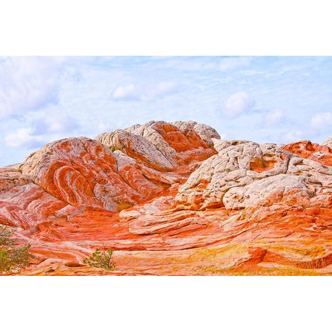 USA-Arizona-Vermilion Cliffs National Monument White Pocket Black Modern Wood Framed Art Print with Double Matting by Friel, Bernard
