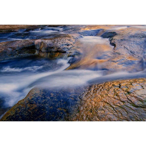 Arizona, Sedona Reflections on water over rock Black Modern Wood Framed Art Print with Double Matting by OBrien, Jay