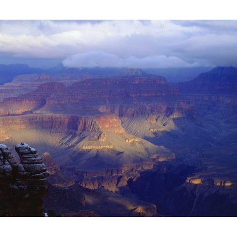USA, Arizona, Grand Canyon NP in winter Black Modern Wood Framed Art Print by Talbot Frank, Christopher