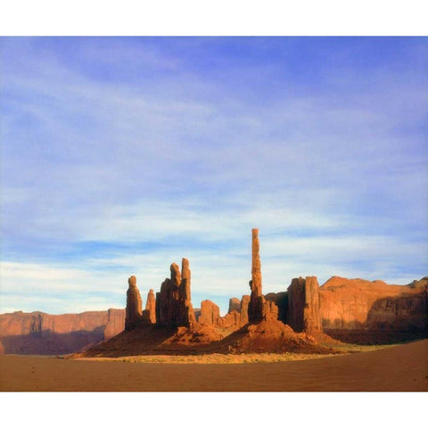 Arizona, Sandstone formations in Monument Valley Black Modern Wood Framed Art Print by Talbot Frank, Christopher