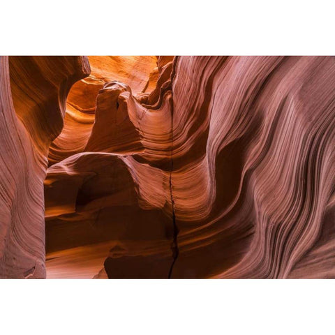 AZ, Canyon X Formation in eroded sandstone rock Black Modern Wood Framed Art Print by Paulson, Don