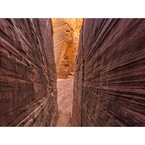 AZ, Canyon X Formations in eroded sandstone rock Black Modern Wood Framed Art Print by Paulson, Don