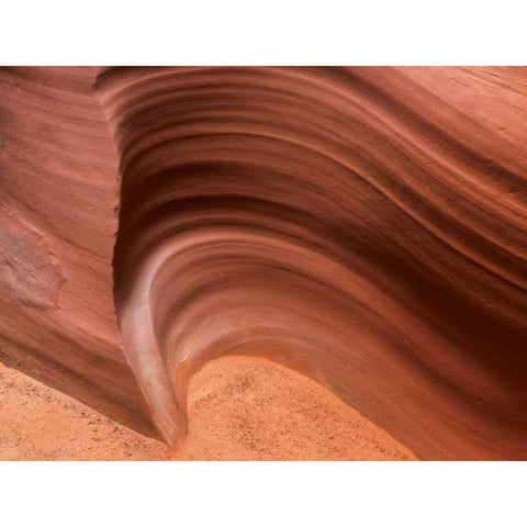 Arizona, Canyon X Formation in sandstone rock Black Modern Wood Framed Art Print by Paulson, Don