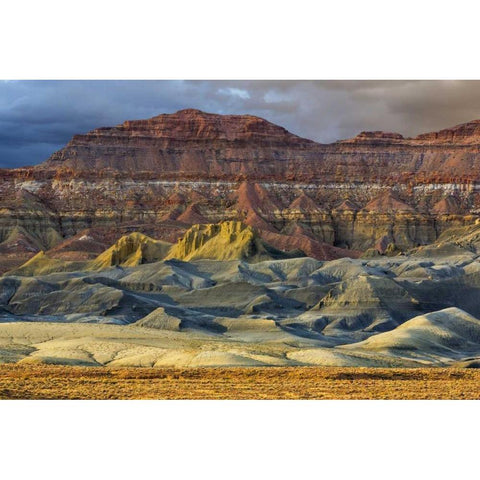 Arizona Landscape in Glen Canyon NRA Black Modern Wood Framed Art Print by Paulson, Don