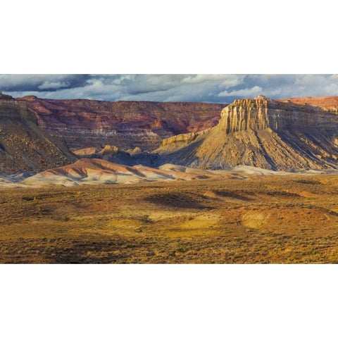 Arizona Landscape in Glen Canyon NRA Black Modern Wood Framed Art Print by Paulson, Don