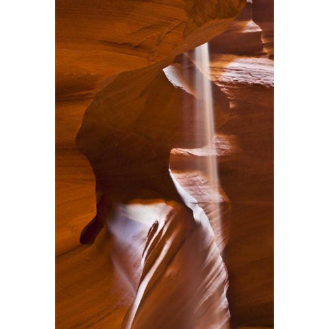 AZ, Antelope Canyon Falling sand in slot canyon Gold Ornate Wood Framed Art Print with Double Matting by Rotenberg, Nancy