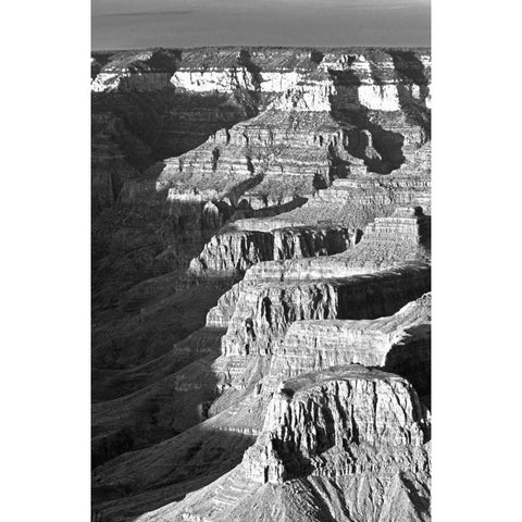 AZ, Grand Canyon, Landscape of eroded formations Black Modern Wood Framed Art Print with Double Matting by Flaherty, Dennis