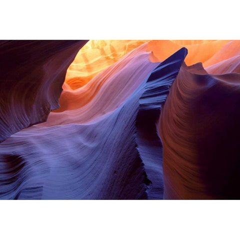 USA, Arizona, Page Slot Canyon scenic White Modern Wood Framed Art Print by Delisle, Gilles