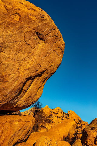 Jumbled granite boulders at Council Rocks in the Dragoon Mountains in the Coronado National Forest- Black Ornate Wood Framed Art Print with Double Matting by Haney, Chuck