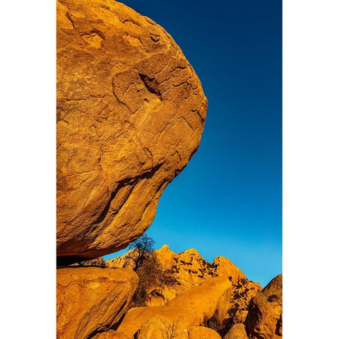 Jumbled granite boulders at Council Rocks in the Dragoon Mountains in the Coronado National Forest- Black Modern Wood Framed Art Print by Haney, Chuck