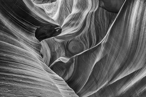 Antelope Canyon-Arizona Black Ornate Wood Framed Art Print with Double Matting by Ford, John