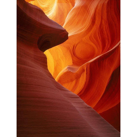 Antelope Canyon is a slot canyon near page-in northern Arizona Black Modern Wood Framed Art Print by SMO