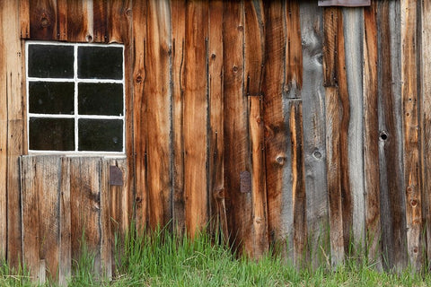 Abandoned wooden building-Bodie State Historic Park-California Black Ornate Wood Framed Art Print with Double Matting by Jones, Adam