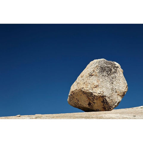 Large granite boulder on ridge-Olmsted Point-Yosemite National Park-California Gold Ornate Wood Framed Art Print with Double Matting by Jones, Adam