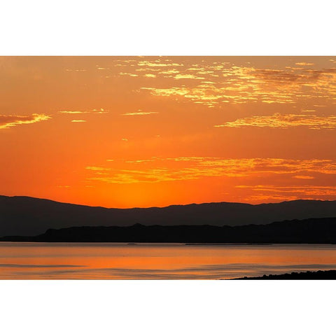 Sunrise-Mono Lake-California Black Modern Wood Framed Art Print by Jones, Adam