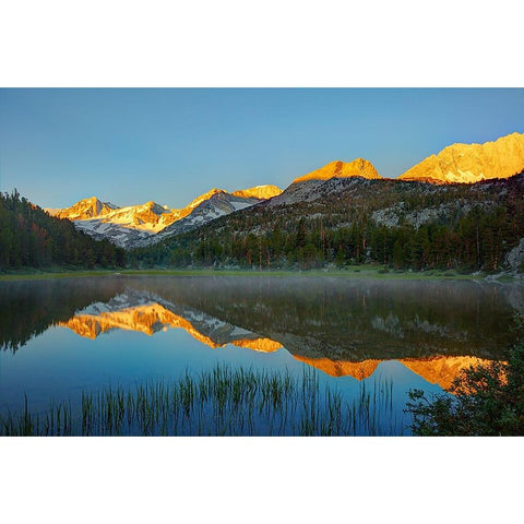 Alpine tarn-Tuolumne Meadows sunrise-Yosemite National Park-California Black Modern Wood Framed Art Print by Jones, Adam
