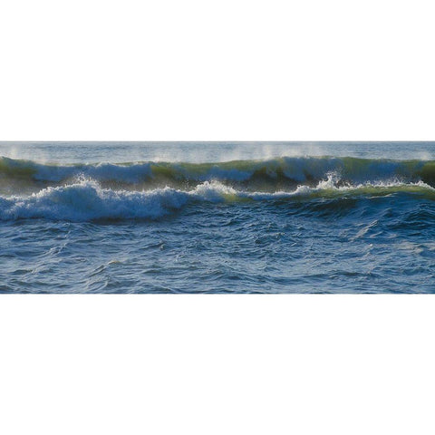 Large Waves on Rockaway Beach-Pacifica-California-USA Gold Ornate Wood Framed Art Print with Double Matting by Miller, Anna